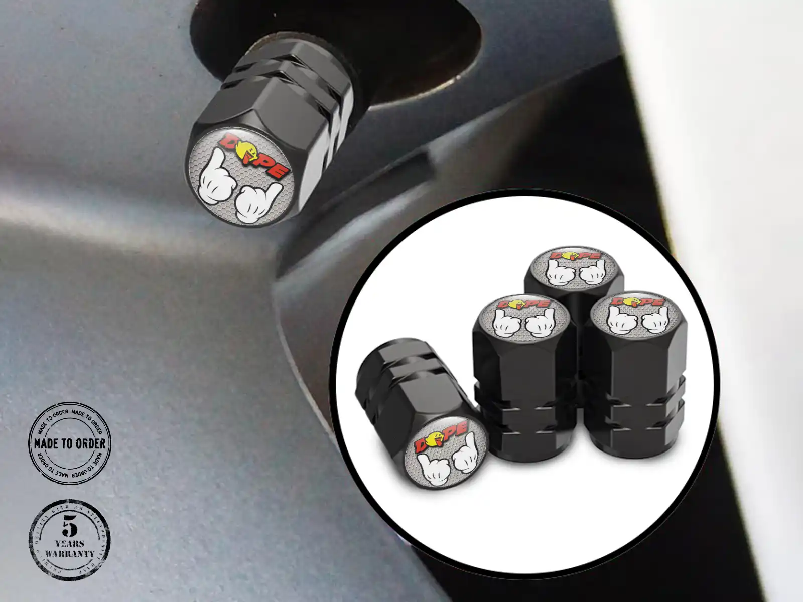 Tyre Valve Caps Trucks Customizable Style